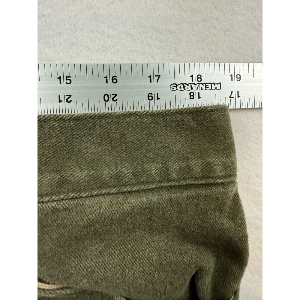 Banana Republic Traveler Pants Mens 36x32 (Fits 36x30) Olive Brushed Denim